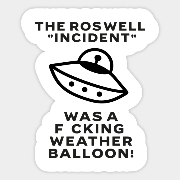 Roswell UFO Sticker by NordicBadger